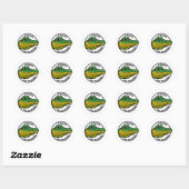 Sticker Rond Chance de l'autocollant Snapper (Feuille)