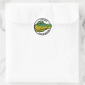 Sticker Rond Chance de l'autocollant Snapper (Sac)