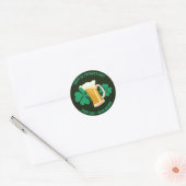 Sticker Rond chance liquide Saint Patrick's Day (Enveloppe)