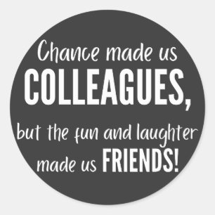 Sticker Rond Chance made colleagues