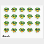 STICKER ROND CHANCE SOLEIL ! (Feuille)