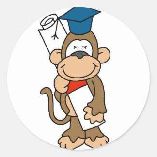 Sticker Rond Chandails et cadeaux de singe