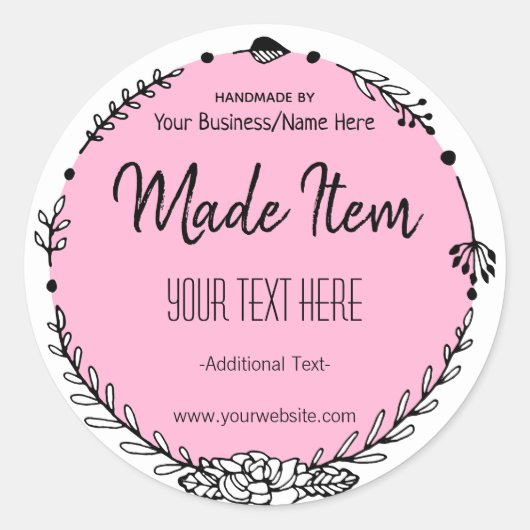 Sticker Rond Chandelle parfumée de cire de soja personnalisable (Devant)