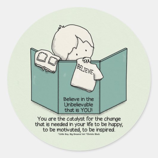 Sticker Rond Change-Le ! (Devant)