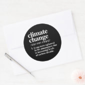 Sticker Rond Changement climatique (Enveloppe)