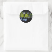 Sticker Rond changement climatique un (Sac)