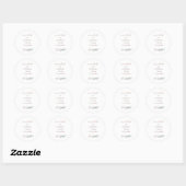 Sticker Rond Changement de couche d'amusement (Feuille)