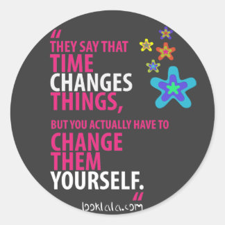 Sticker Rond Changements d'heure