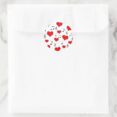 Sticker Rond Chanson d'amour (Sac)