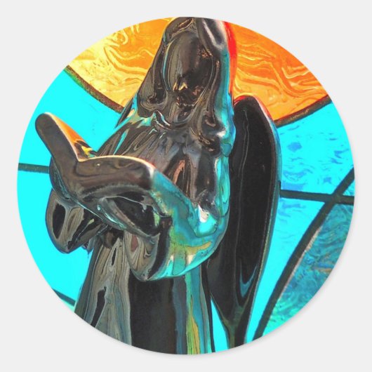 Sticker Rond Chanson d'ange (Devant)