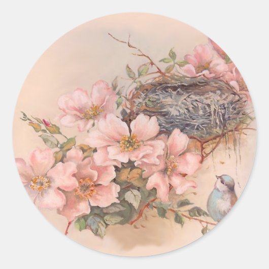 Sticker Rond Chanson de printemps (Devant)