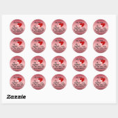 Sticker Rond Chanson de Salomon 6:9 (Feuille)