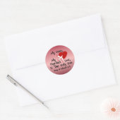 Sticker Rond Chanson de Salomon 6:9 (Enveloppe)