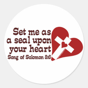 Sticker Rond Chanson de Salomon 8:6