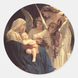 Sticker Rond Chanson des anges