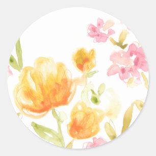 Sticker Rond Chanson florale I
