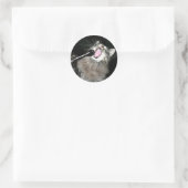 Sticker Rond Chant chat (Sac)