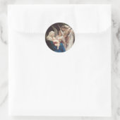 Sticker Rond Chant des Anges (1881) par Bouguereau (Sac)