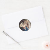 Sticker Rond Chant des Anges (1881) par Bouguereau (Enveloppe)