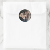 Sticker Rond Chant des Anges (1881) par Bouguereau (Sac)
