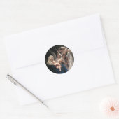 Sticker Rond Chant des Anges (1881) par Bouguereau (Enveloppe)