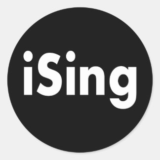 Sticker Rond Chanter