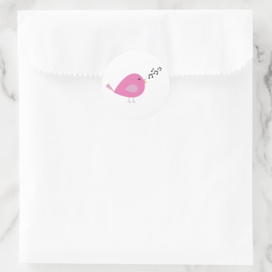 Sticker Rond Chanter Birdie (Sac)