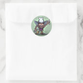 Sticker Rond Chanter Cowboy (Sac)