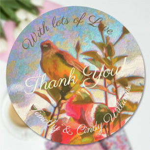 Sticker Rond Chanteur de piscine Merci 2338