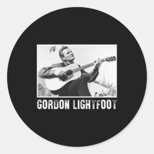 Sticker Rond Chanteur vintage Canada Gordon Lightfoot