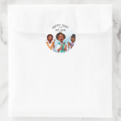 Sticker Rond Chanteurs Afro-Américains (Sac)