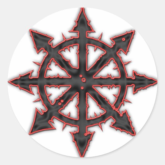 Sticker Rond Chaos (Devant)