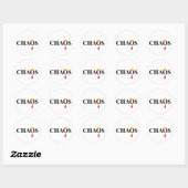 Sticker Rond Chaos (Feuille)