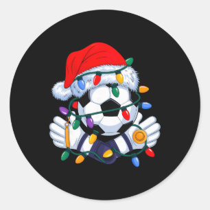 Sticker Rond Chapeau de sport de Noël Xmas Santa Hommes Femmes