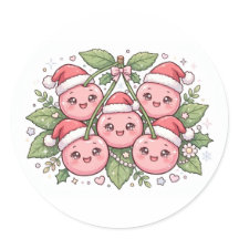 Chapeaux de Père Noël en cerise rose Kawaii Autoco