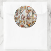 Sticker Rond Chapelle Sixtine Michelangelo - Vatican, Rome, Ita (Sac)