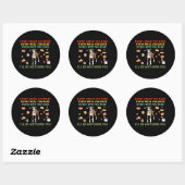 Sticker Rond Chaque collation que vous faites chaque repas que (Feuille)