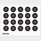 Sticker Rond Chaque empreinte raconte une histoire différente E (Feuille)