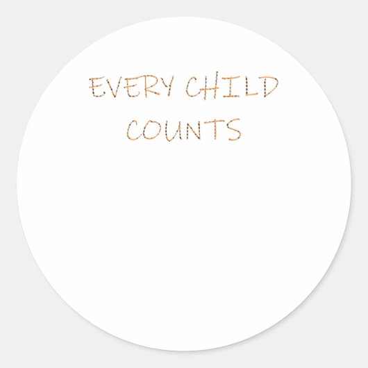 Sticker Rond Chaque Enfant S Sticker6 (Devant)