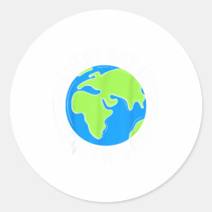 Sticker Rond Chaque Jour Est La Journée Planète Sensibilisation