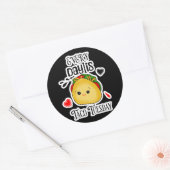 Sticker Rond Chaque jour est mardi Taco (Enveloppe)