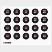 Sticker Rond Chaque jour je t'aime plus Conception de citation (Feuille)