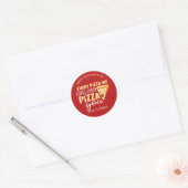 Sticker Rond Chaque Pizza Me Aime Vous Mignonne Saint Valentin  (Enveloppe)