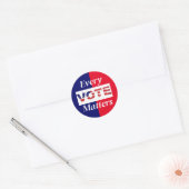 Sticker Rond Chaque vote compte (Enveloppe)