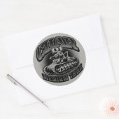 Sticker rond Char D1 classique (Enveloppe)