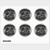 Sticker rond Char D1 classique (Feuille)