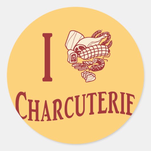 Sticker Rond Charcuterie (Devant)