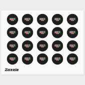 Sticker Rond Chargement de Noël Srit 67 (Feuille)
