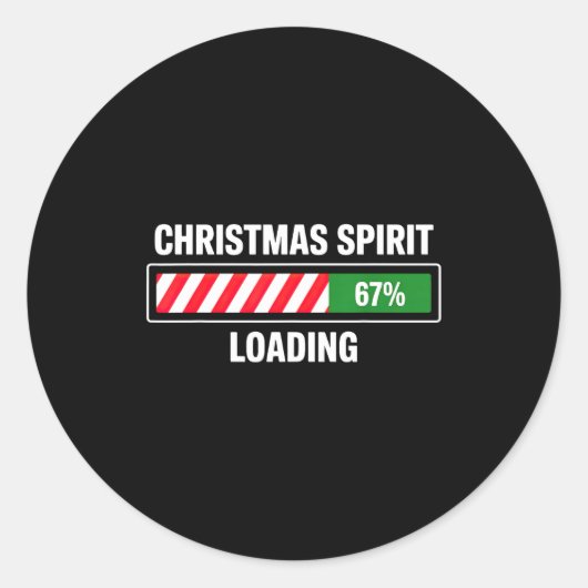 Sticker Rond Chargement de Noël Srit 67 (Devant)