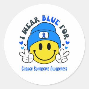 Sticker Rond Charger les dons de soutien au ruban de sensibilis